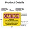 Signmission Radiation & Laser Sign, 10 in H x 14 in W, Plastic, Rectangle OS-2PACK-CR-P-1014-L-10206 - alternate 6